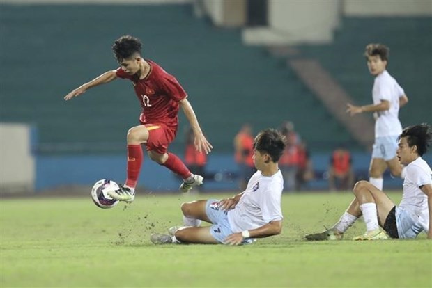 Vietnam beats Chinese Taipei 4-0 in AFC U17 Asian Cup 2023's qualifiers ảnh 2