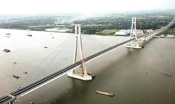 Vam Cong bridge open to traffic in Mekong Delta ảnh 11