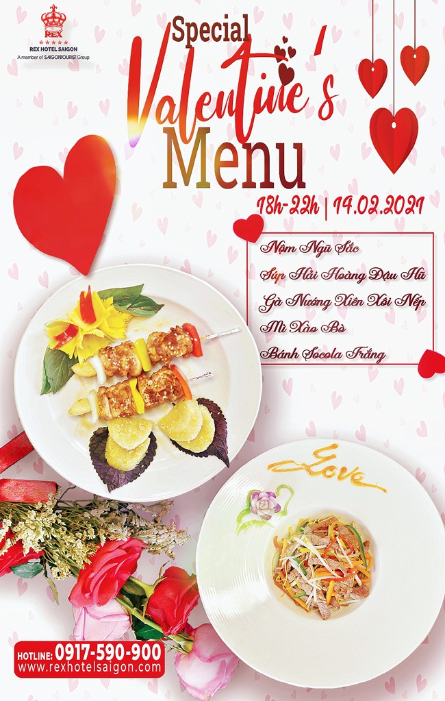REX Sài Gòn giới thiệu set menu đặc biệt ngày Lễ tình nhân 14-2  ảnh 1