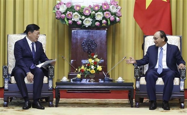 President suggests Lotte Group invest more in Vietnam ảnh 1