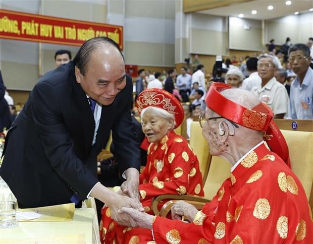 President attends ceremony for Action Month for Elderly ảnh 1