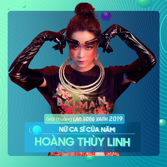 Singer Hoang Thuy Linh scoops 8 prizes at 2019 Lan Song Xanh Music Award ảnh 2