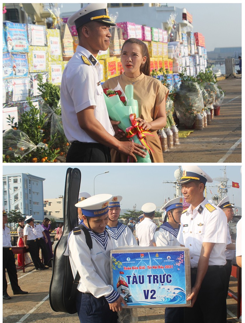 Bringing Tet gifts to soldiers on duty at DK1 Platform ảnh 7