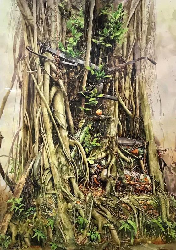 Painting exhibition of sacred land of Con Dao presented in HCMC ảnh 11