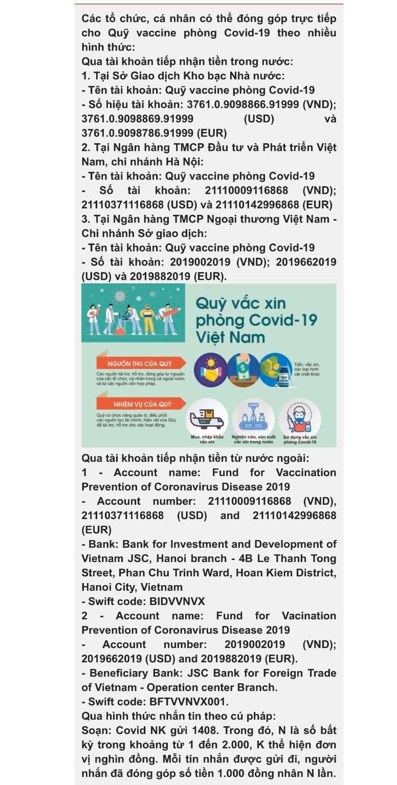 National COVID-19 vaccine fund launched ảnh 6