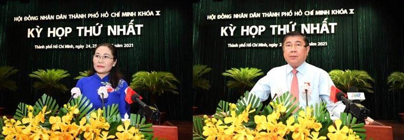 Top leaders of HCMC People's Council, People’s Committee re-elected ảnh 1