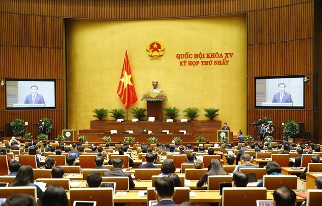 First session of newly elected 15th-tenure National Assembly opens ảnh 1