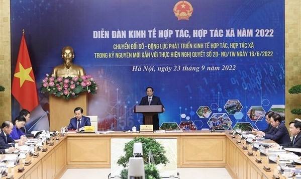 PM chairs forum on digital transformation role in collective economy, cooperatives ảnh 1