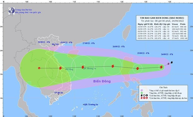 Storm Noru to enter East Sea, localities warned to stay alert ảnh 1